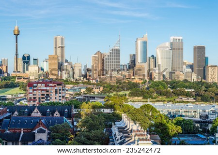 Sydney downtown skyline