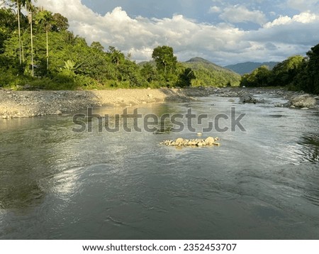 River damage due to class C mining Royalty-Free Stock Photo #2352453707