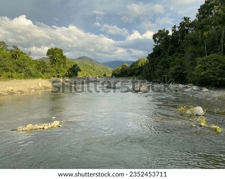 River damage due to class C mining Royalty-Free Stock Photo #2352453711