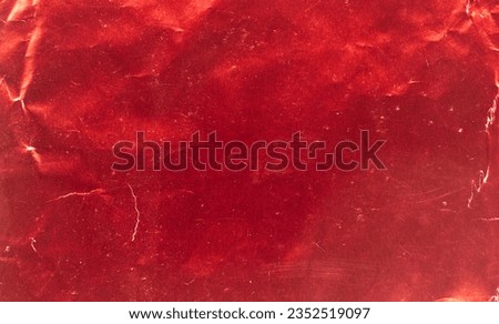 Red foil paper texture background