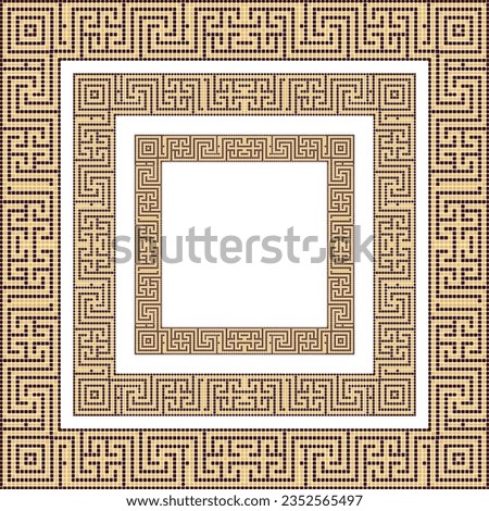 A intricate pattern inside a square frame