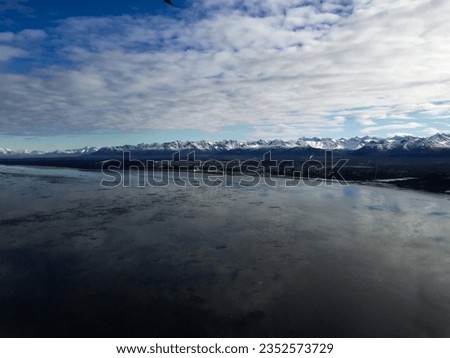 Alaska Mountain Lake Scenic Landscape  Royalty-Free Stock Photo #2352573729