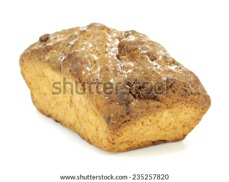 Muffin on a white background