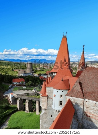 Top Floor View From The Corvins' Castle Hunedoara Romania Royalty-Free Stock Photo #2352617165
