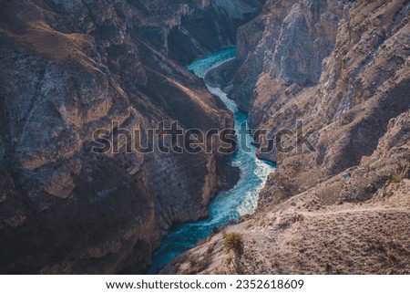 Sulak canyon in spring. High quality photo