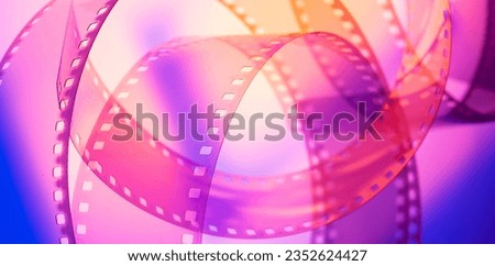 colored abstract background with film strip.