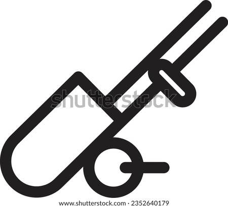 Fishing Pole Spinning Outline Icon