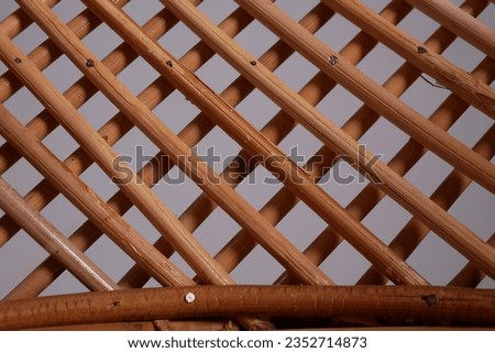 Close up selective focus, background pattern, shape, and texture of rattan rope