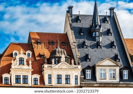 historic buildings at the old town of Leipzig - germany - photo Royalty-Free Stock Photo #2352723379