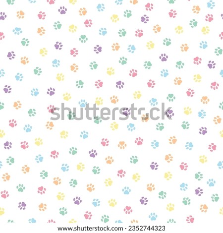 Cat's paw prints, pastel colors, seamless, creative printing, screen printing, illustrations or background images of any kind.
Types of vector work