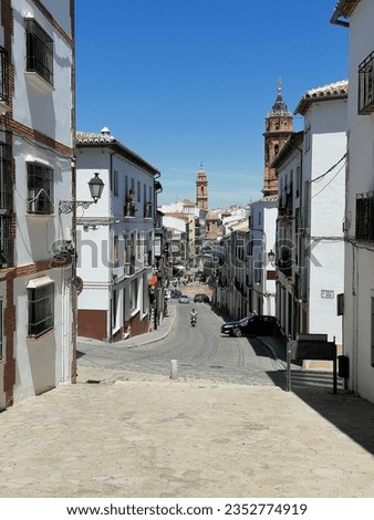 Beautiful white village of Antequera, Andalusia 