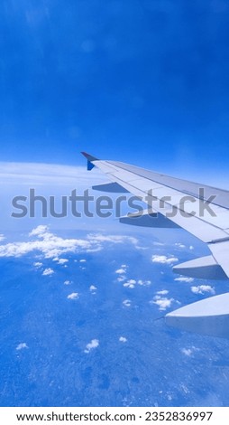 mainland view from airplane window Royalty-Free Stock Photo #2352836997