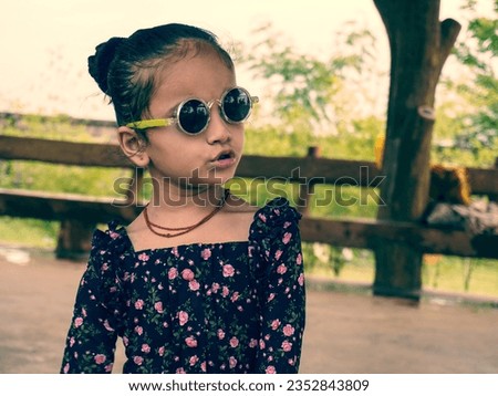 AI photo best example of filter effect to image.Technology macro pixelated picture of little girl with wearing eyeglass.A shadow picture of portrait mode. It is used for wallpaper and poster.