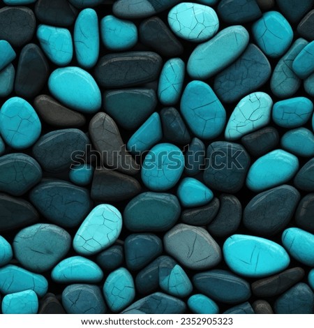 Cobble Stone Turquoise colour texture