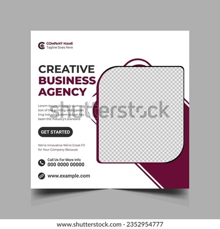 Digital Marketing Agency and Corporate Social Media Post Template