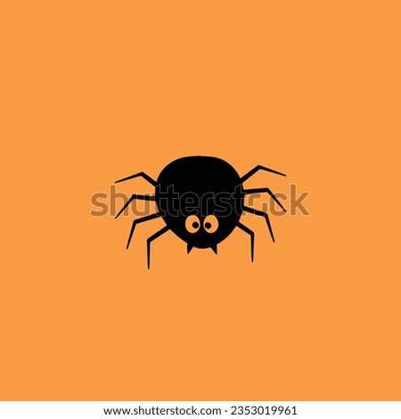 Spider, Happy Halloween vector icon