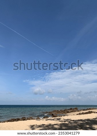 Beach view and blue sky