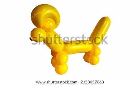cute dog ballon, cute cartoon funny character, 3d design