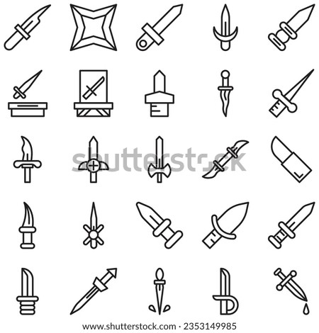 Simple Set of Defense Related Line Vector Icons. Contains Icons such as Computer Security, Umbrella, Shield and more