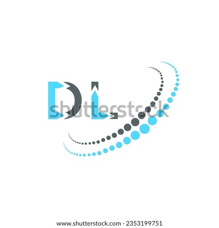 DL letter logo creative design. DL unique design.
