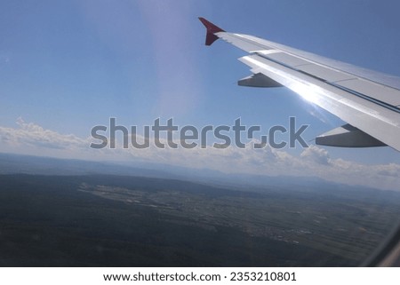 picture out of a flying airplane