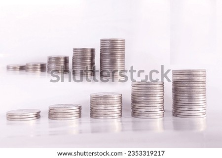 A photo of a coin for use as a financial background