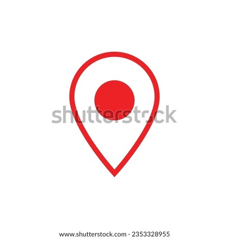 Location logo vector illustration business element and symbol Royalty-Free Stock Photo #2353328955
