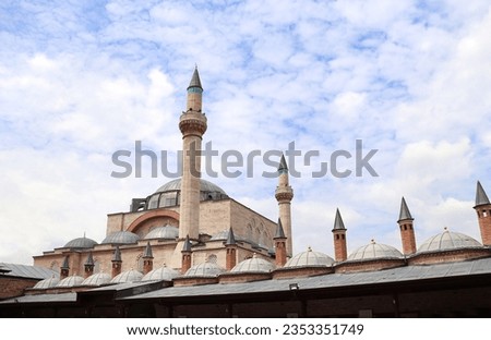 Selimiye Mosque in Konya. Mevlana (Celaleddin Rumi) Tomb, Konya, Turkey Royalty-Free Stock Photo #2353351749