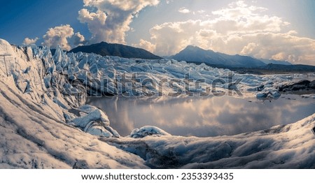 Matanuska Glacier in Alaska USA Royalty-Free Stock Photo #2353393435