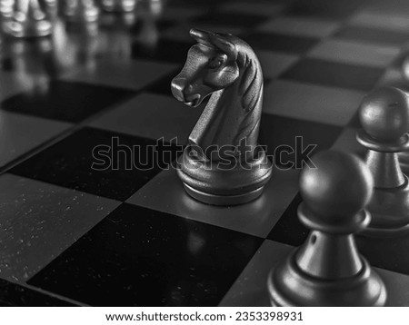 Chess board game. Strategy ideas concept business futuristic graphic icon.