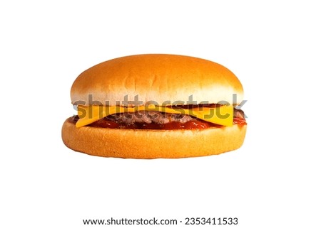 famous simple cheese burger for lunch