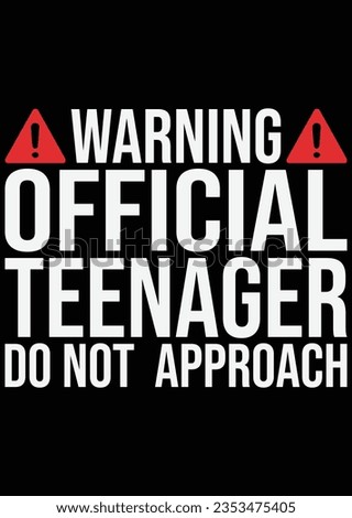 
Warning Official Teenager eps cut file for cutting machine
