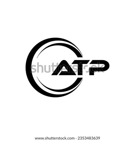 ATP Logo Design, Inspiration for a Unique Identity. Modern Elegance and Creative Design. Watermark Your Success with the Striking this Logo. Royalty-Free Stock Photo #2353483639