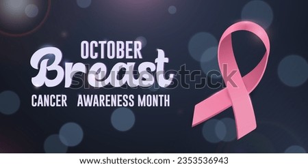 Breast cancer awareness month and prevention concept,  pink ribbon symbol  for health cancer poster design vector illustration