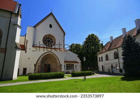Beautiful old monastery Porta Coeli. Predklasteri u Tisnova Czech Republic. Royalty-Free Stock Photo #2353573897