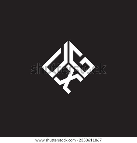 DXG letter logo design on black background. DXG creative initials letter logo concept. DXG letter design.
