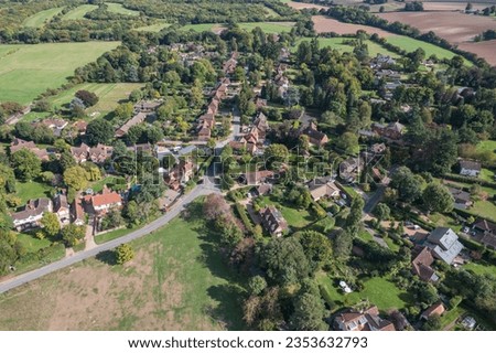 Sunny datyime of the Sonning Common, village in South Oxfordshire, UK, England Royalty-Free Stock Photo #2353632793