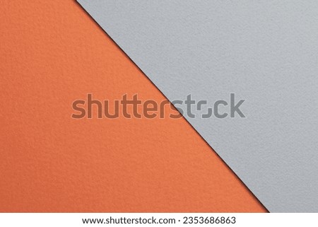 Rough kraft paper background, paper texture gray orange colors. Mockup with copy space for text
