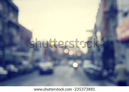 blurred of car on road Royalty-Free Stock Photo #235373881