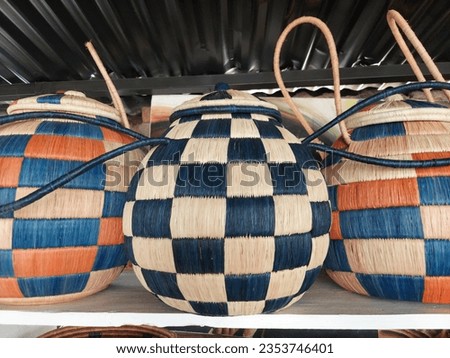A wonderful and amazing picture of handicrafts made by Rwandan women's hands