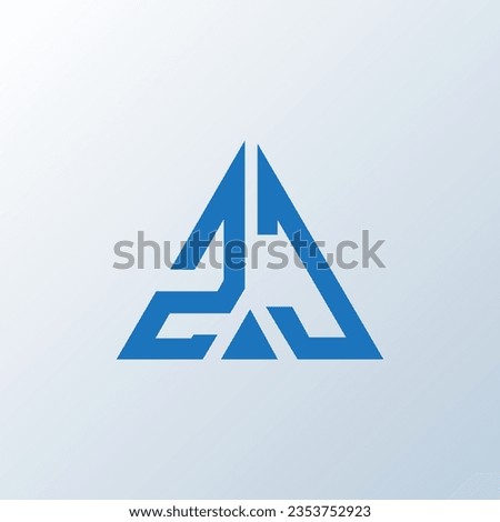 ZJ letter logo creative design. ZJ unique design.
