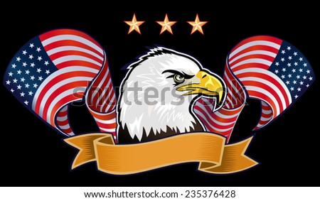 American eagle USA flag 4th of July independence day