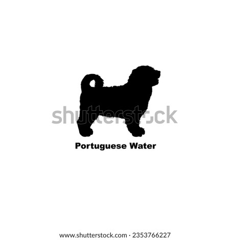 Portuguese Water dog silhouette dog breeds Animal Pet