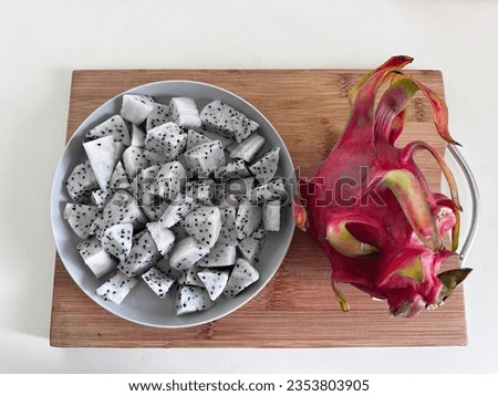 isolated shot of a dragon fruit