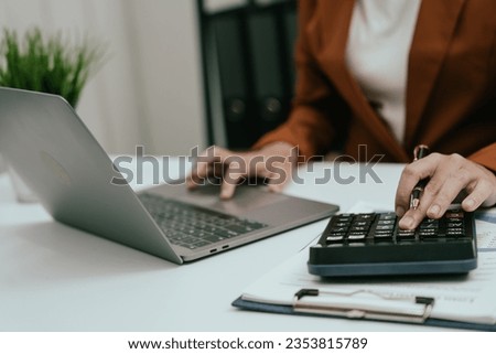 close up fo woman working on computer Female hand typing on laptop keyboard, corporate accounting meeting details, Accrued Expenses, Accrued Incomes, Authorized Share Capital, Acquisition Costs