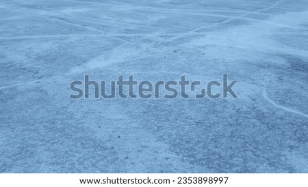 Snow-covered asphalt. Snow covered road. Field covered with snow