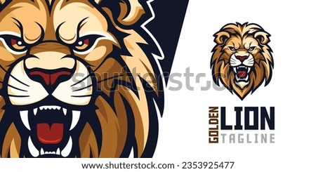 Illustrated Gaming Lion: An illustration of the gaming lion mascot, presented as a logo and vector graphic option for both sport and e-sport gaming teams.
 Royalty-Free Stock Photo #2353925477