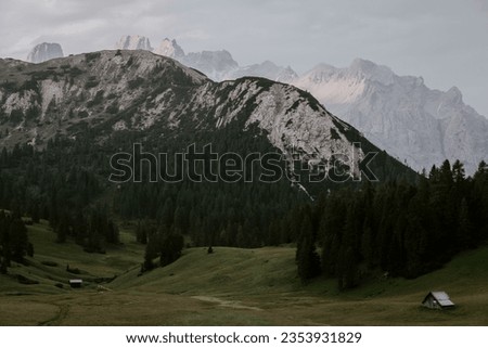 beautiful mountain landscape view wallpaper