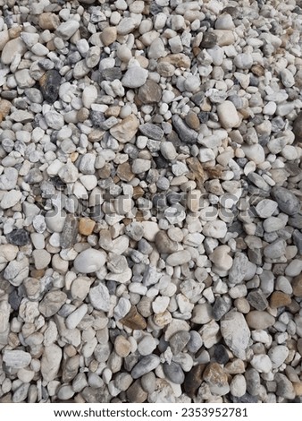 a small pile of rocks from the river that could serve as a background
