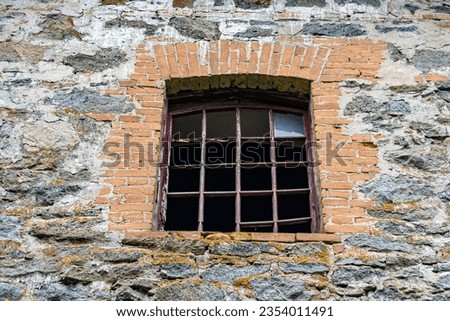 Photography on theme outstanding building beautiful brick old water mill, photo consisting of big brick old water mill outdoor in rural, brick old water mill situated on riverside country lifestyle